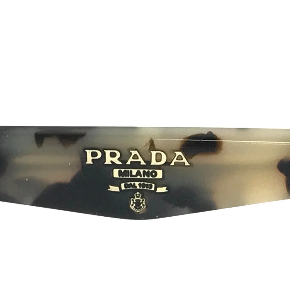 Prada Eyeglasses Frames VPR15P ROK-1O1 Black Tortoise Cat Eye Full Rim 53-16-135